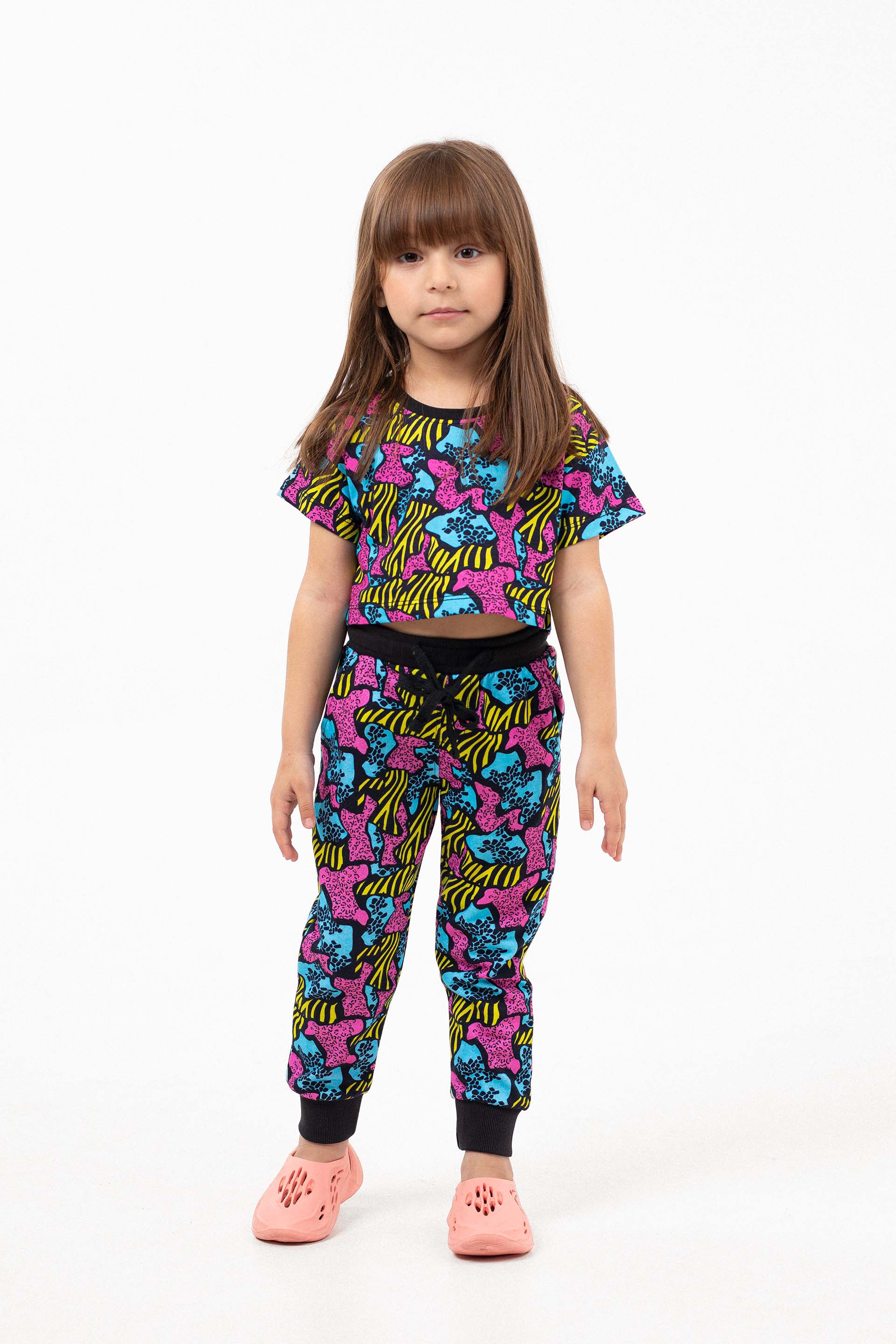 Printed Crop Tee Multi - Image 3