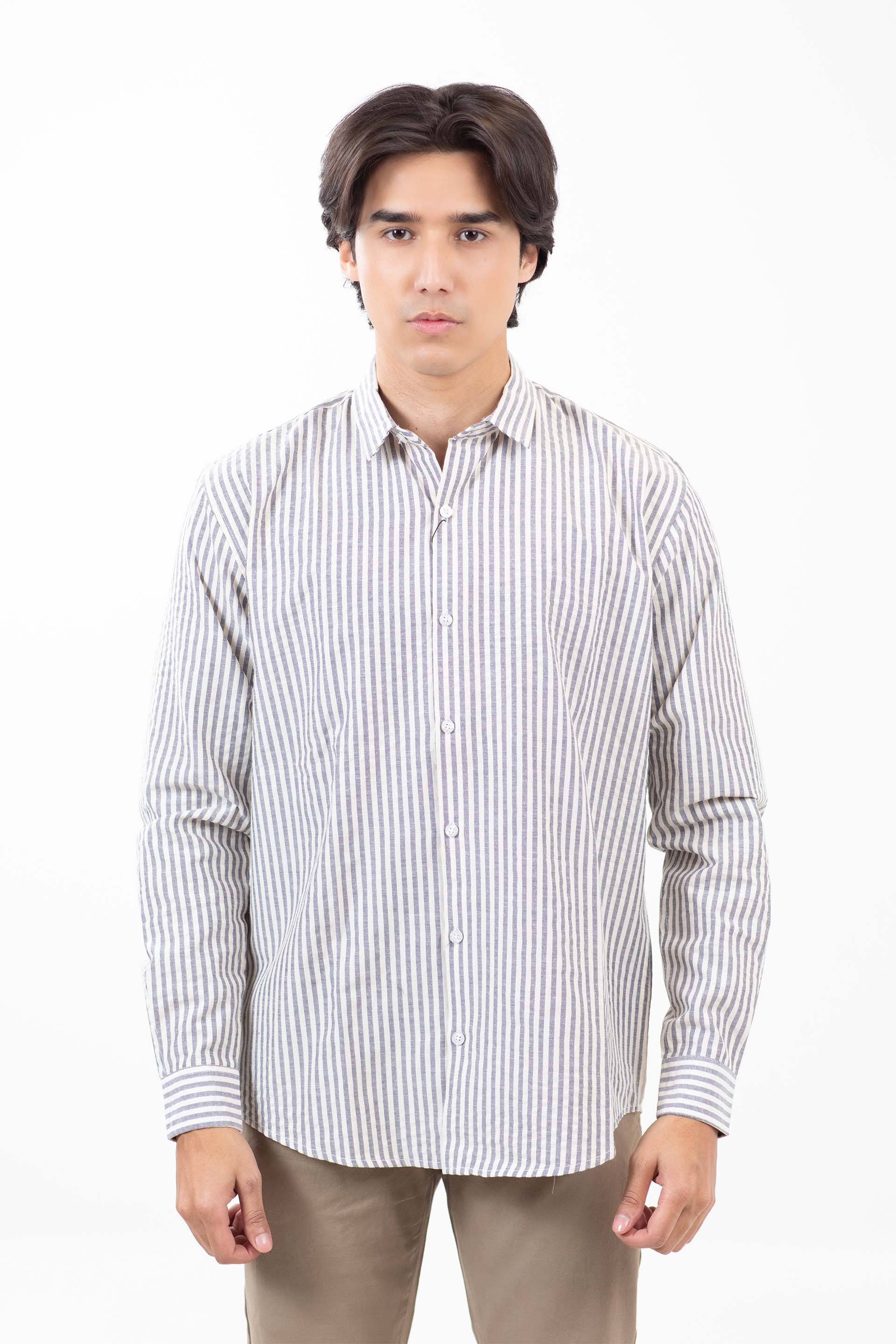 Comfort Fit Stripe Shirt - Image 2