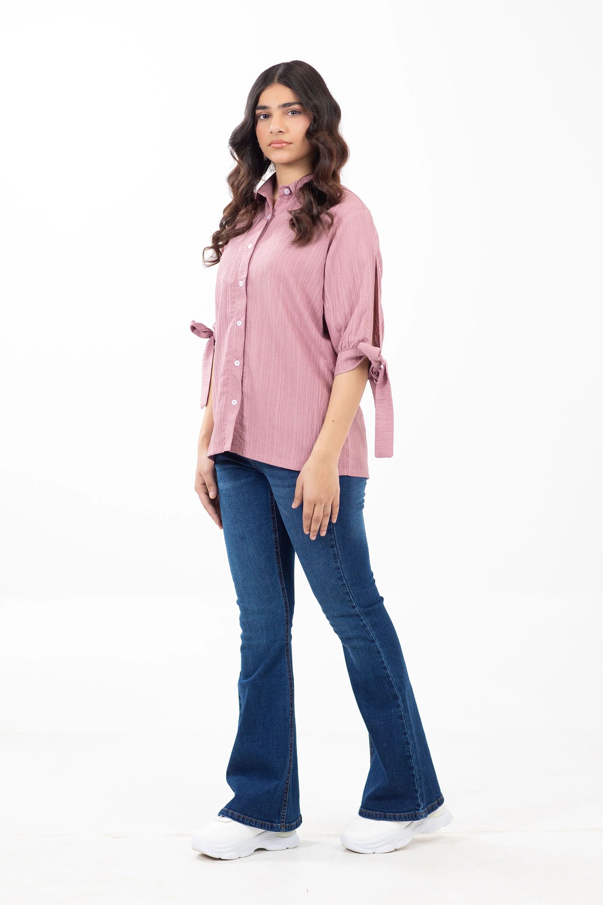 Textured Button Down Shirt - Image 2